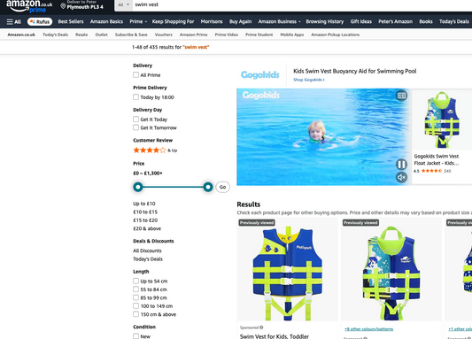 Amazon Is Selling Illegal and Non-Compliant Buoyant Aids for Children